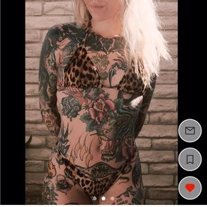 Moldie Goldie’s handmade Kristy Bikini Leopard Print Small